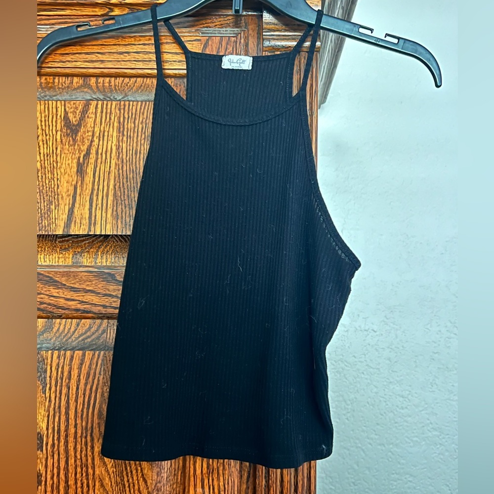 Black tank top